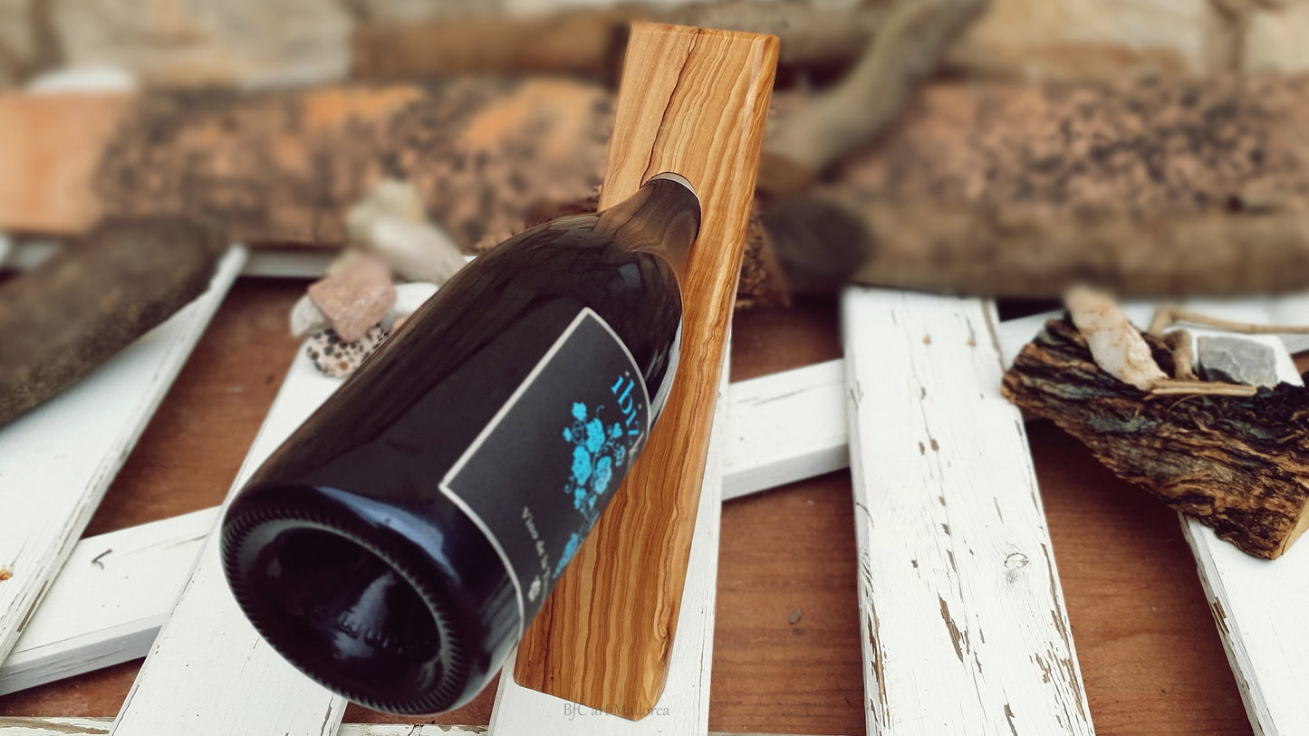 Wine Holder Wood, Wine Stand Vintage, Wine Bottle Holder, Wine Stand Ecological, Artisan Wine Stand , Wine Stand Wood , Stand Olive Wood