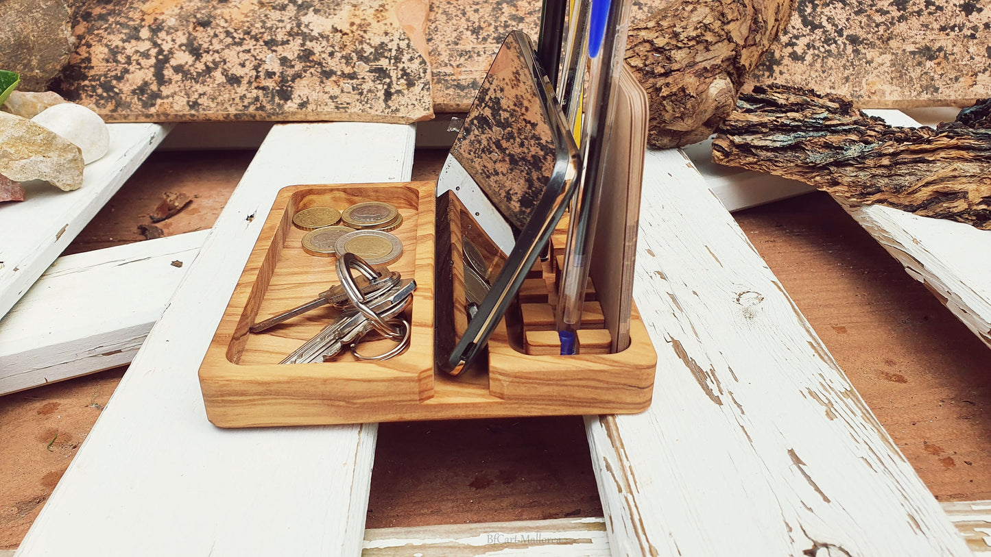 Custom Docking Station and  Home Office, Father's Day Gift Idea, Personalized Organizer Gift set