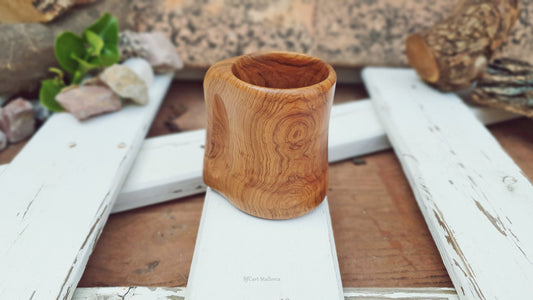 Olive Wood Cup, Coffee Cup, Small Cup For Infusion, Plastic-Free Cup, Ecological Cup, Cup Chamomile, Small Wooden Jug, Wooden Tankard Goblet