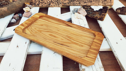 Olive Wood Serving Tray, Lunch Plate, Olive Wood Food Plate, Long Wooden Tray, Tea Coffee Biscuit Board, Meat & Fruit Tray, Cheese Tray Wood