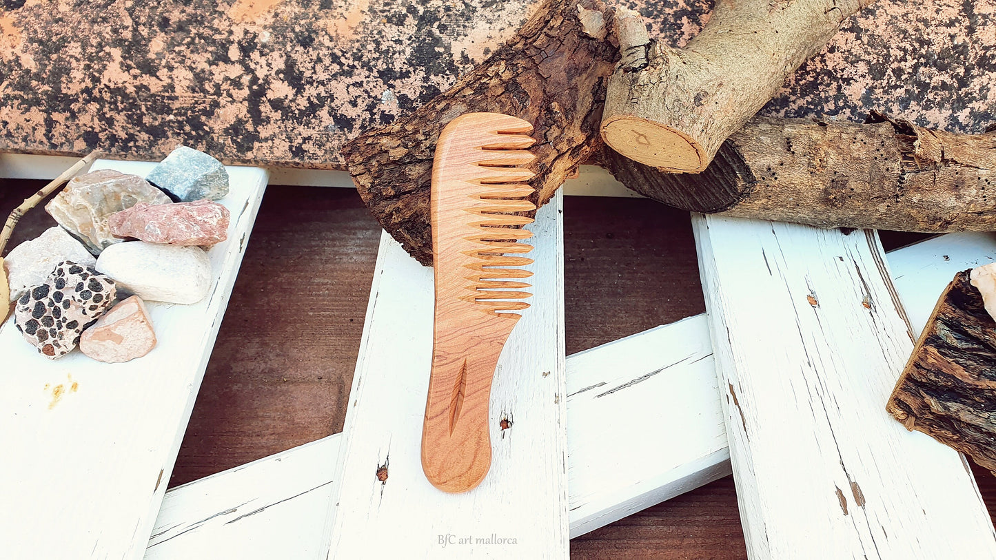 Hair Care Comb, Beard Comb, Wide Tooth Comb, Wood Comb beater weavin