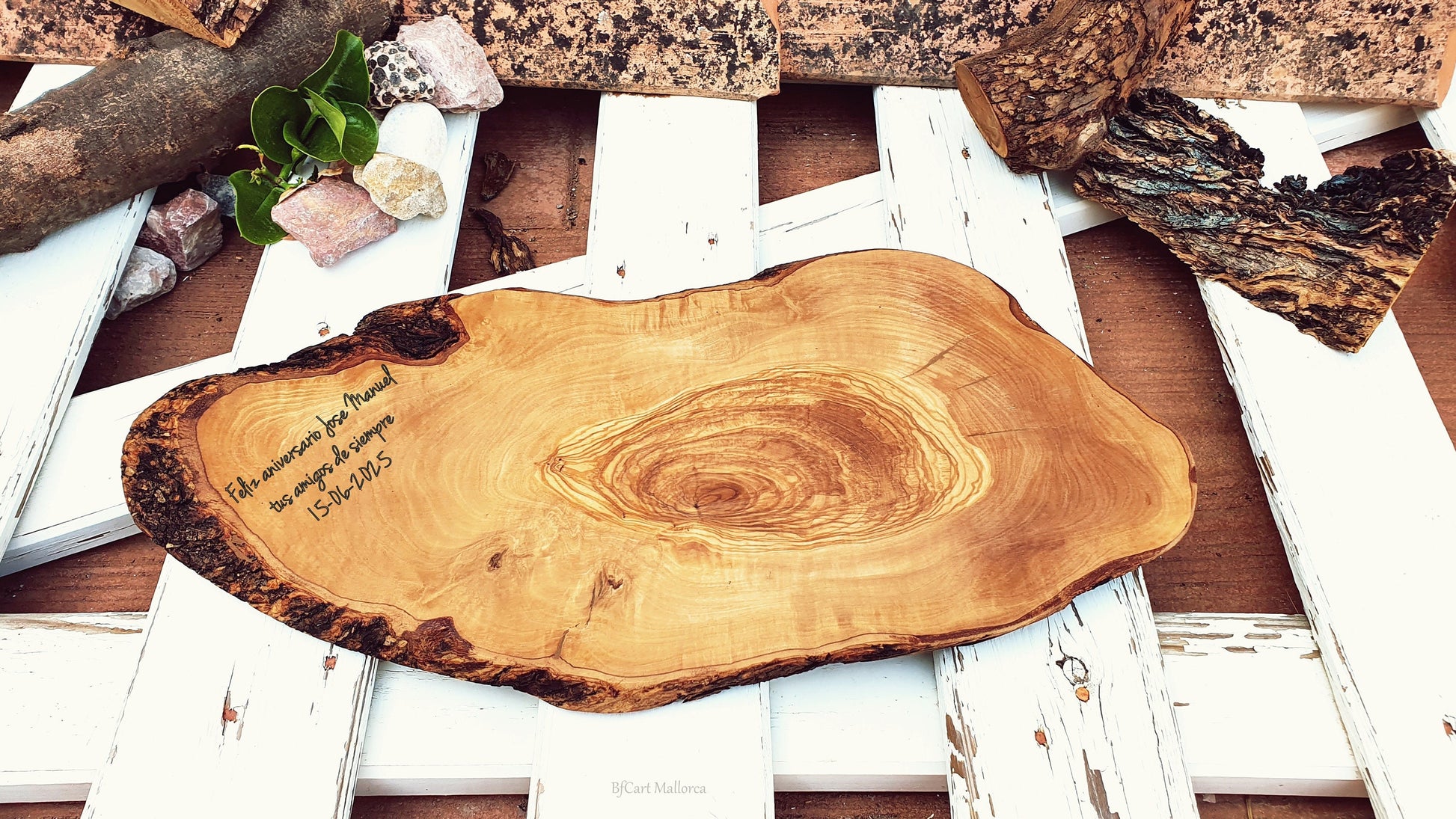 Live Edge Olive Wood Cutting Board