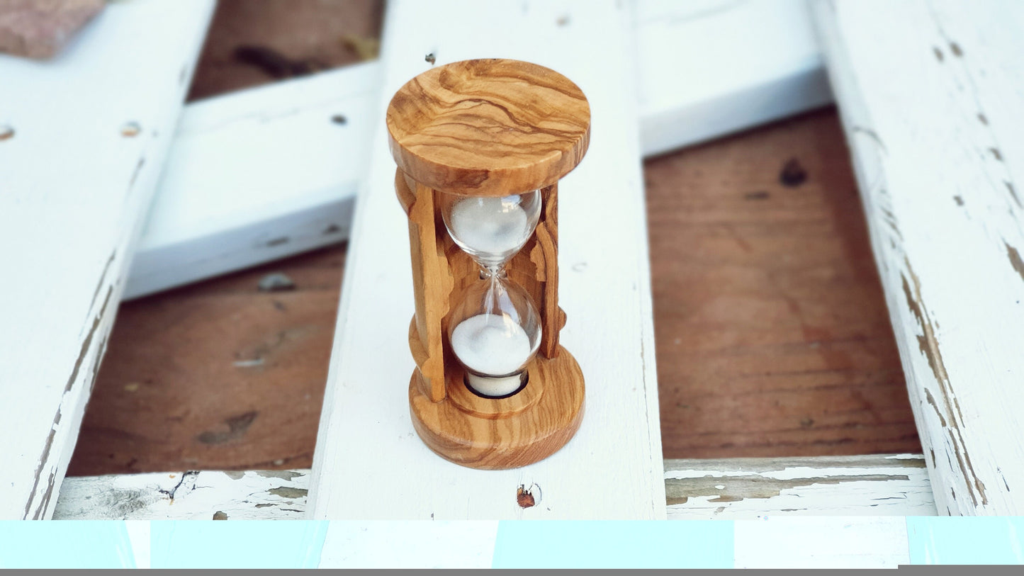 Sand clock, Vintage wooden hourglass, Desk clock, Vintage sand timer, Vintage sandglass timer, Sand timer, Vintage home decoration, Gift