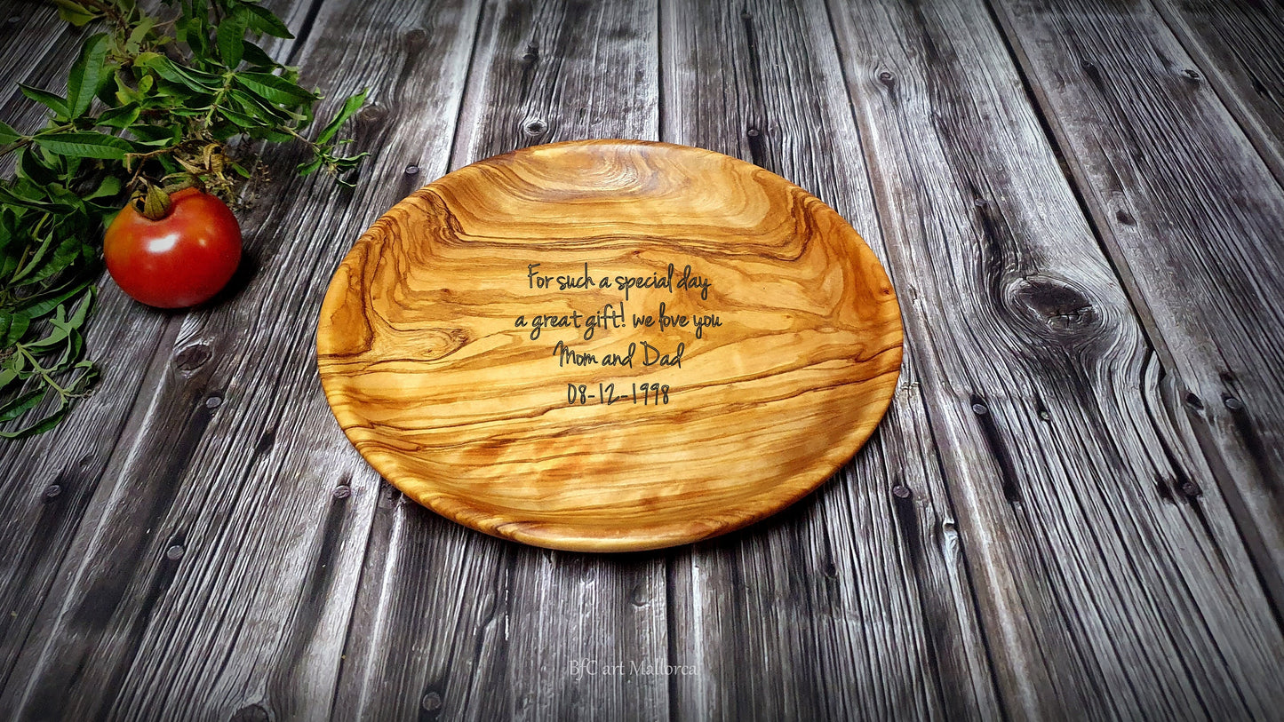 Wooden Plate Appetizers, Sauce Plates, Small Plate Olive Wood, Round Wooden Plates, Olive Wood Plates, Food Plate, Individual Plates