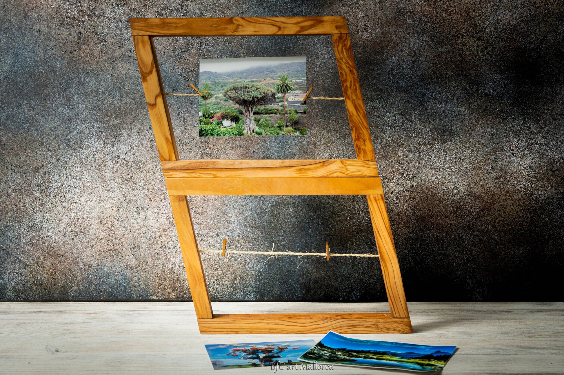 Rustic olive wood photo frames, Wood Photo Picture Frame Wall Art Rustic Home Decor for Photo Prints